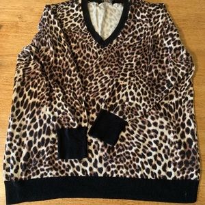 Worthington Cheetah Print Sweater